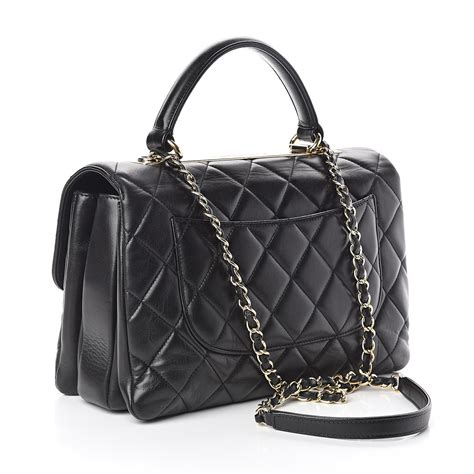 chanel lambskin quilted tote|chanel double flap bag lambskin.